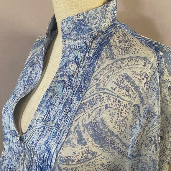 Lorenzini silk blouse size 0 - Picture 1 of 8